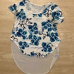 BP Blue and White Floral Shirt Size S